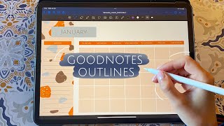 How To Create A Linked Digital Planner Using Goodnotes Outlines [upl. by Llien]