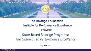 Baldrige Institute Webinar May 2022 Alliance Programs [upl. by Nnairahs679]