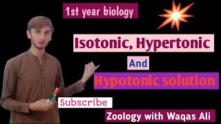 Isotonic solution Hypertonic solution and Hypotonic solution [upl. by Eedak]