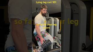 Hamstrings lying leg curl 101 ￼ [upl. by Mobley]