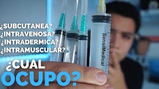 ✅ESTAS son las JERINGAS ADECUADAS PARA CADA VIA DE ADMINISTRACION PARENTERAL  ENFERMERIA [upl. by Eevets]