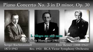 Rachmaninoff Piano Concerto No 3 Horowitz amp Reiner 1951 ラフマニノフ ピアノ協奏曲第3番 ホロヴィッツ＆ライナー [upl. by Bibah]