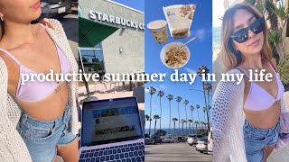 A productive summer day in my life  beach day amp morning routine [upl. by Casanova]