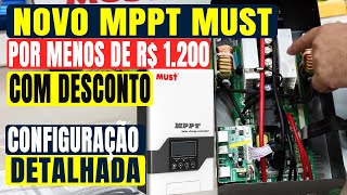 NOVO Controlador Solar MPPT MUST Ideal para Baterias LifePO4  MUST PC186015F [upl. by Rechaba]