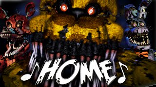 NateWantsToBattle Home FNaF LYRIC VIDEO FNaF Song [upl. by Aneeh726]