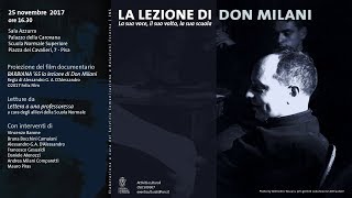 La lezione di Don Milani  25 novembre 2017 [upl. by Emoryt]