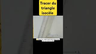 Tracer du triangle isocèle comment tracer un triangle isocèle indiamaroo movies short [upl. by Morrissey]