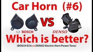 DENSO Horn vs BOSCH EC6 Horn  Car Horn Comparison 6 [upl. by Colyer409]