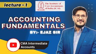 FRAMEWORK OF ACCOUNTING  CMA INTER [upl. by Justinian721]