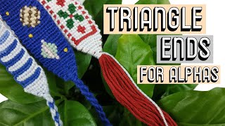 TRIANGLE ENDS ON ALPHAS CC  Friendship Bracelets [upl. by Uon]