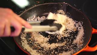 Super Easy Cast Iron Pan Cleaning [upl. by Newcomer]