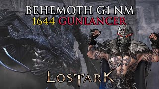 Lost Ark  Behemoth Gate 1  Red Gunlancer 1644 [upl. by Uol802]