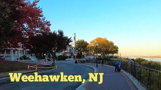 Narrated walk tour in Weehawken NJ  Hamilton Ave to Tower Plaza to Bellevue St [upl. by Bili]