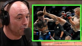 Joe Rogan on TJ Dillashaws KO vs Cody Garbrandt [upl. by Gintz428]