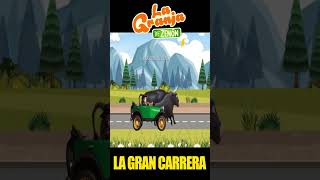 😃🏁LA GRAN CARRERA ENTRE EL AUTO BOCHINCHERO Y EL TORO DE LA GRANJA🐃 [upl. by Ahsats]