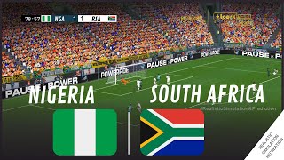 NIGERIA  AFRIQUE DU SUD  Coupe dAfrique des Nations 2023  Simulation de jeu vidéo [upl. by Dannel]