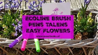 Ecoline Brush Pens Talens tutorial [upl. by Marten]