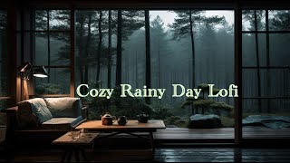 Cozy Rainy Day Lofi Warm Indoor Ambiance with Nature View  TuneIn Lofi [upl. by Seuqram974]