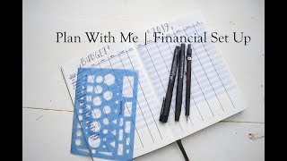 Financial Set Up  Bullet Journal 2019 [upl. by Kriss993]