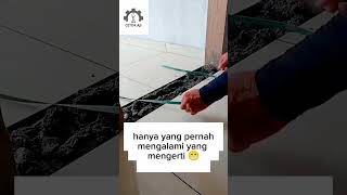 cara pasang stop nosing tukang tutorial shorts skills tips construction [upl. by Eidnew]