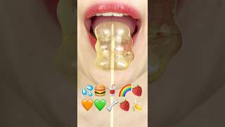 ASMR JELLY TANHHULU EMOJI FOOD 🌽⭐️🌟⭐️🌶️🌶️🧸🐻🍪🪙🍫🍦젤리 탕후루 이모지 먹방 sped up [upl. by Anaeco832]