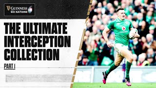 AMAZING INTERCEPTIONS 🔥  Part One  Guinness Six Nations [upl. by Ihp520]