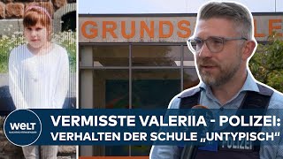 VERMISSTE VALERIIA Polizei Verhalten der Schule „untypisch“ Neunjährige auf Schulweg verschwunden [upl. by Geraldina]