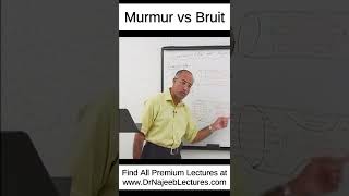 Murmur vs Bruit shortvideo shorts drnajeeb drnajeeblectures [upl. by Ximenez199]