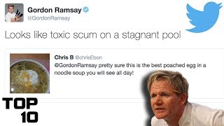 Top 10 Gordon Ramsay Twitter Roasts – Part 2 [upl. by Connolly]