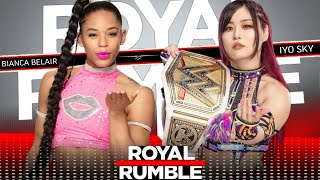 WWE 2K23  Bianca Belair VS Iyo Sky WWE Womens Championship  Royal Rumble [upl. by Nnalatsyrc]