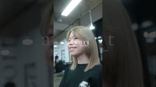 Beige Blonde with Lob Cut Transformation shorts hairtransformation [upl. by May173]