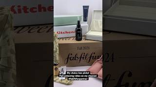 My Fall 2024 FabFitFun choice picks unboxing [upl. by Susanetta]