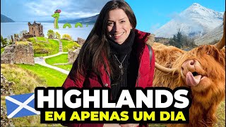 TOUR HIGHLANDS DA ESCÓCIA EM UM DIA VALE A PENA Como é o tour Castelo Urquhart e barco lago Ness [upl. by Matheny]