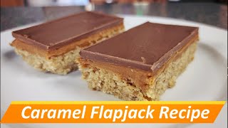 Salted Caramel Flapjack How to Recipe for home bakers make in the bakery [upl. by Utica]