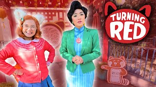 Turning Red Mei and Ming Lee Meet amp Greet Debuts for Lunar New Year at Disney California Adventure [upl. by Burkhardt]