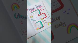 Habit tracker 🥰 youtubeshorts journal journaling [upl. by Hermione]