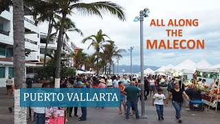 A Walk Along the Malecon Puerto Vallarta [upl. by Hitoshi]