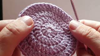 Crocheter un rond le tuto du sac filet  première partie  le fond du sac [upl. by Lanta]