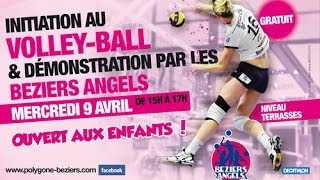 Initiation au volleyball avec les Béziers Angels [upl. by Lemal]