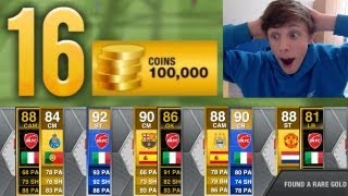 16 x 100K PACKS CRAZY LIVE TOTS MEGA PACK OPENING  Fifa 13 Ultimate Team Team Of The Season [upl. by Britney]