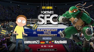 yumyum23 vs Kaylin08 • FORTNITE SFC 1800 VBUCKS HW TITLE TOURNAMENT fortnitesfc season6 [upl. by Eixam]