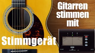 Stimmgerät  Gitarre stimmen [upl. by Franek]