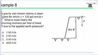 FE Exam Review Geotechnical Engineering II 20181031 [upl. by Rosana452]