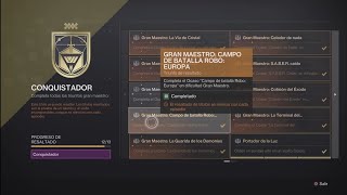 Ocaso GranMaestro quotCampo de Batalla Robo Europaquot Episodio Ecos  Destiny 2 [upl. by Terrye]