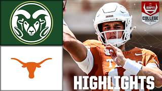 Texas Longhorns vs Colorado State Rams  Full Game Highlights  ESPN College Football [upl. by Caldwell552]