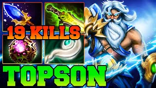 Topson Plays Zeus 734 Mid Meta  Zeus Dota 2 Guide Update Tutorial Gameplay Carry Support [upl. by Arundel]