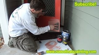 DIY Repair Door with Bondo Auto Body Filler Part 2 [upl. by Belicia]