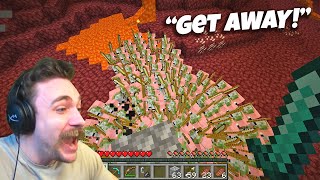 I attacked every Pigman I saw in Minecraft [upl. by Terrye]