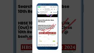 HBSE 10th Result 2024 Link Out Haryana Board Class 10th Result Marksheet  bsehorgin [upl. by Aloibaf]