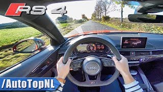 2019 Audi RS4 Avant 29 V6 BiTurbo POV Test Drive by AutoTopNL [upl. by Pang]